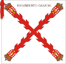 [Regimental Colour of Regiment 'Galicia' 1734 (Spain)]